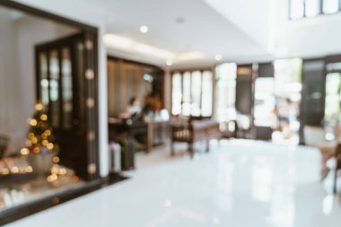 Özgeçmiş için soyut bulanık lobi oteli