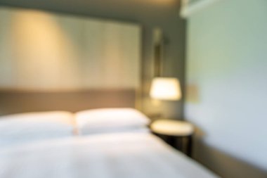 soyut bulanıklık ve odaklanmış yatak odası arka plan için iç mekan