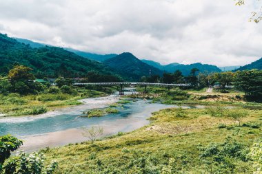 Kiriwong köyü - Tayland 'ın en iyi temiz hava köylerinden biri ve eski Tayland kültüründe yaşıyor. Nakhon si thammarat, Tayland 'ın güneyi.