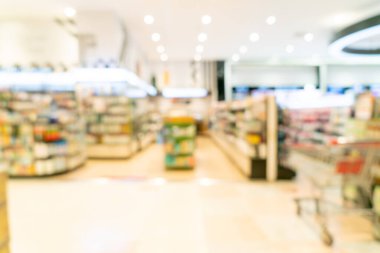 Arkaplan için soyut bulanık ve odaklanmış süpermarket