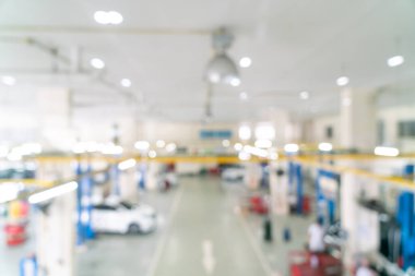 Özgeçmiş için soyut bulanık garaj araba servisi