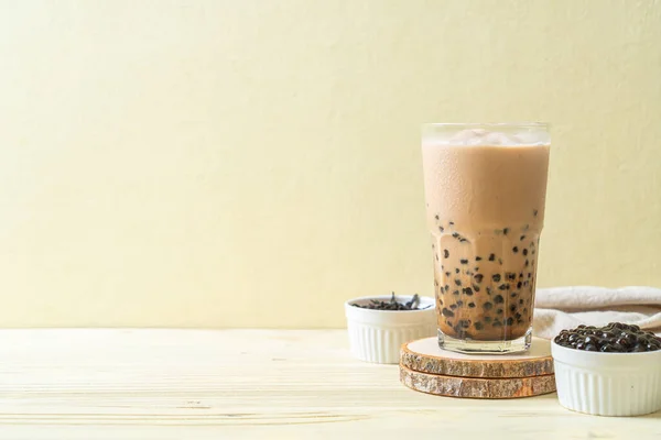 Taiwan milk tea with bubbles - popular Asian drink