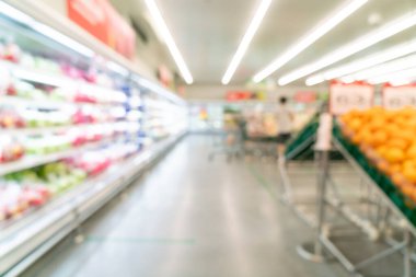 Arkaplan için soyut bulanık ve odaklanmış süpermarket