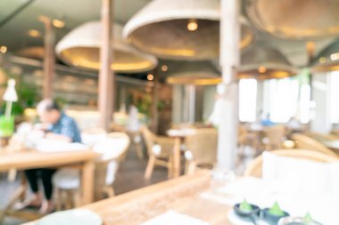 Özgeçmiş için soyut bulanık otel restoranı