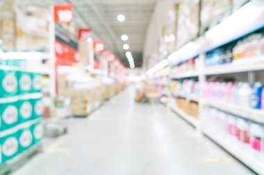 Arkaplan için soyut bulanık ve odaklanmış süpermarket