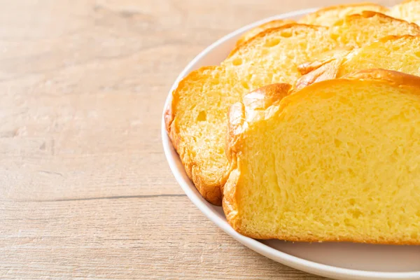 Pain Patate Douce Avec Café Pour Petit Déjeuner — Photo