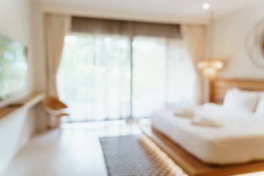 Soyut bulanık otel odası arka plan için iç mekan