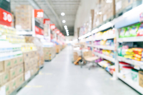 abstract blur and defocused supermarket for background