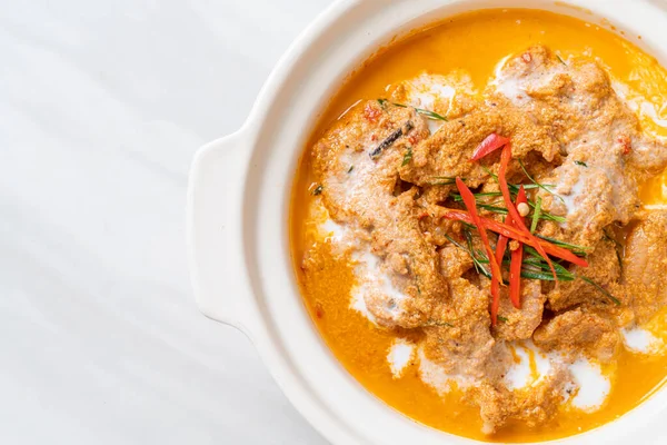 Thai Meal Kit Panang Curry Con Carne Maiale Thai Food — Foto Stock