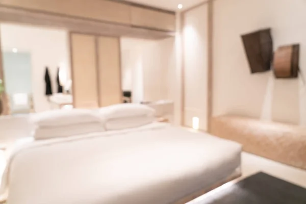 Abstrakte Unschärfe Luxus Hotel Resort Schlafzimmer Interieur Für Hintergrund — Stockfoto