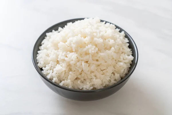 Cooked Thai Jasmine White Rice Bowl — Stock Photo, Image