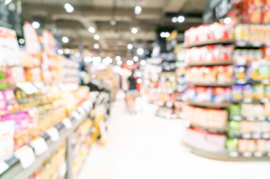 Arkaplan için soyut bulanık ve odaklanmış süpermarket