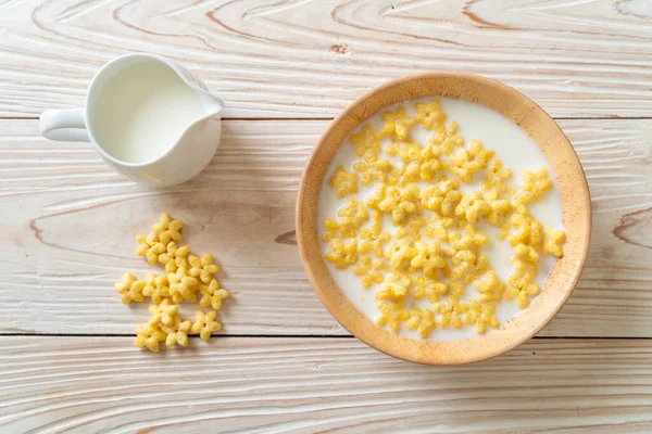 Cereale Integrale Lapte Proaspăt Pentru Micul Dejun — Fotografie, imagine de stoc