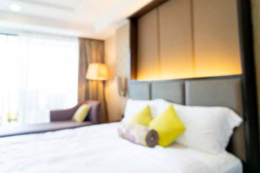 Soyut bulanık otel odası arka plan için iç mekan