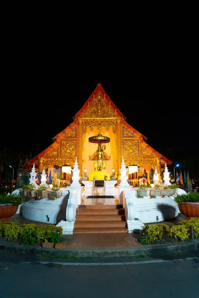 Chiangmai Thailand Dec 2020 Wat Phra Singh Waramahavihan Templo Contém — Fotografia de Stock