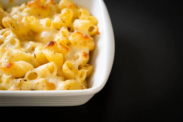 Mac Queso Pasta Macarrones Salsa Cursi Estilo Americano — Foto de Stock