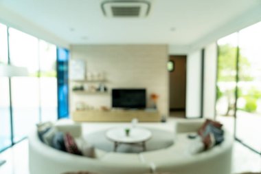 Arkaplan için soyut bulanık oturma odası