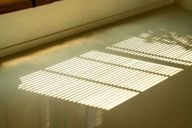 Güzel güneş ışığı ve yerdeki güneş kör gölge.