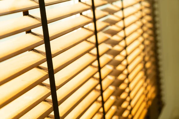 close-up bamboo blind, bamboo curtain, chick, Venetian blind or sun-blind - soft focus point