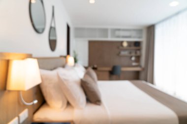 Soyut bulanık güzel lüks otel odası arka plan için iç mekan