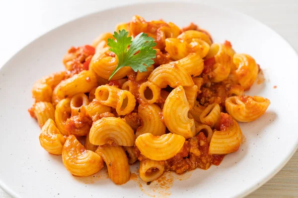 Macaroni Tomatoes Sauce Mince Pork American Chop Suey American Goulash Royalty Free Stock Photos