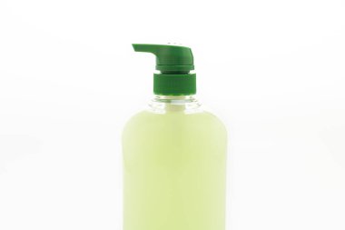 sıvı sabun şişesi beyaz arkaplanda izole