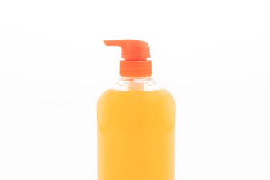 sıvı sabun şişesi beyaz arkaplanda izole