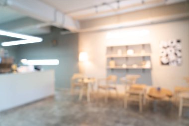 Arka plan için soyut bulanık kahve dükkanı lokantası