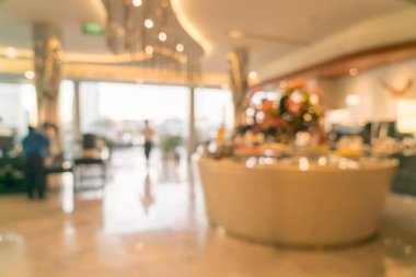 Soyut bulanıklık ve arka plan için lüks otel restoranı.