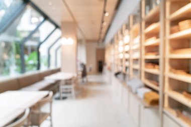 Fotokopi alanı olan soyut bulanık kahve dükkanı ve restoran