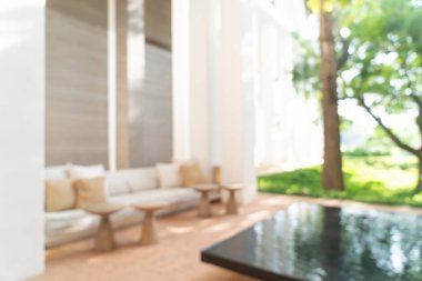 Özgeçmiş için soyut bulanık lobi oteli