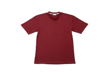 Düz t-shirt beyaz arkaplanda izole