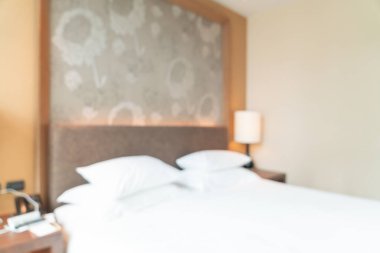 Özgeçmiş için soyut bulanık otel odası