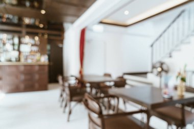 Arkaplan için soyut bulanık ve odaklanmış restoran