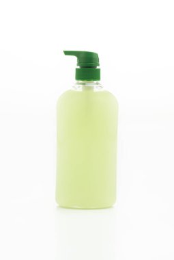 sıvı sabun şişesi beyaz arkaplanda izole