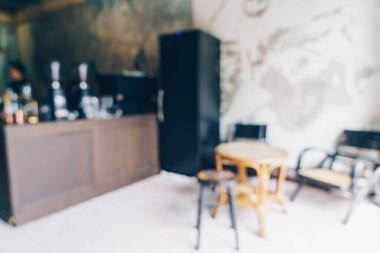 Arka plan için soyut bulanık kahve dükkanı ve restoran