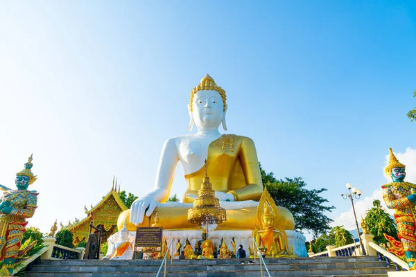 Wat Phra Doi Kham Ναός Του Χρυσού Βουνού Τσιάνγκ Μάι — Φωτογραφία Αρχείου