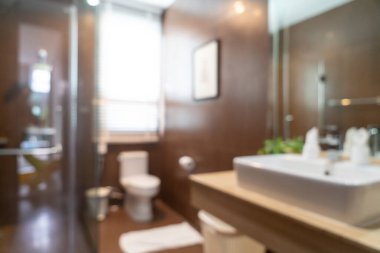 Soyut bulanıklık, arka plan için lüks otel banyosu.