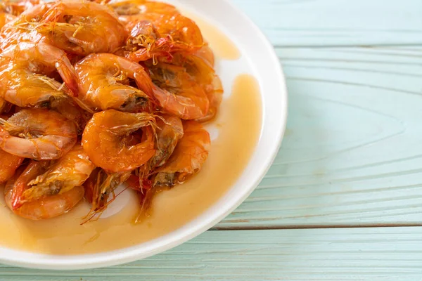 Sweet Shrimps Ist Ein Thailändisches Gericht Das Mit Fischsoße Und — Stockfoto