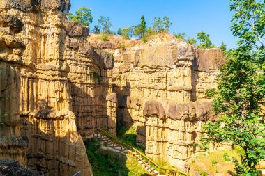 Mae Wang Ulusal Parkı 'ndaki Büyük Kanyon Chiang Mai veya Pha Chor, Chiang Mai, Tayland