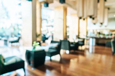 Soyut bulanıklık ve arka plan için lüks otel lobisi alanı