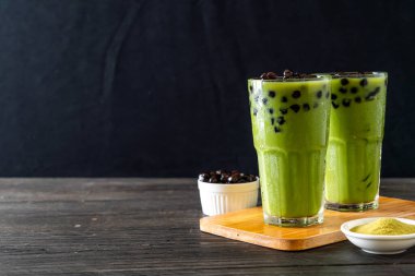 Köpüklü kibrit yeşil latte.