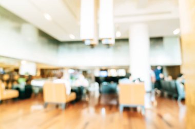 Soyut bulanıklık ve arka plan için lüks otel lobisi alanı