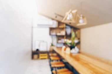 Arka plan için soyut bulanık kahve dükkanı ve kafe
