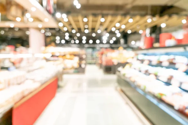 Abstrato Borrão Desfocado Supermercado Para Fundo — Fotografia de Stock