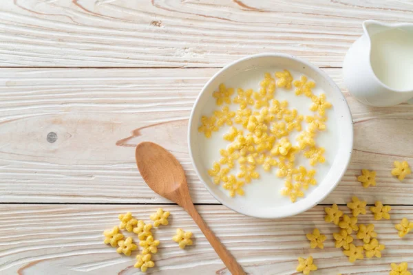 Cereale Integrale Lapte Proaspăt Pentru Micul Dejun — Fotografie, imagine de stoc