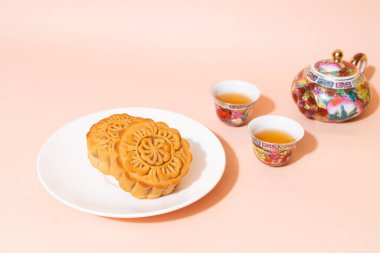 Sonbahar ortası festivali için Çin ay pastası