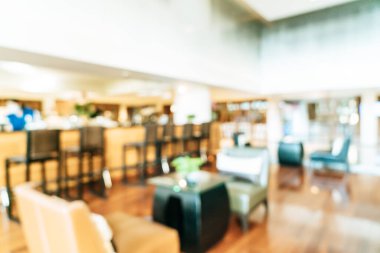Soyut bulanıklık ve arka plan için lüks otel lobisi alanı
