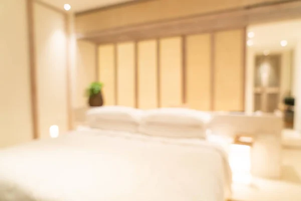 抽象的なブラー高級ホテルのリゾートの寝室のインテリア — ストック写真