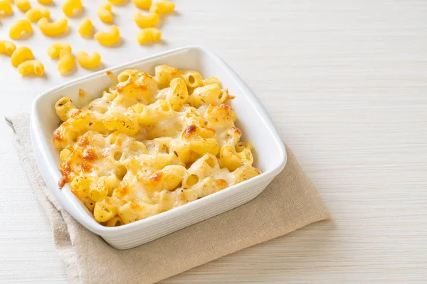 Mac Och Ost Makaroner Pasta Ostsås Amerikansk Stil — Stockfoto